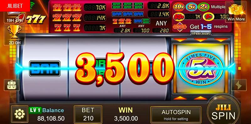 Phl63 nakatutuwang 777 Slot Machine Malaking Manalo